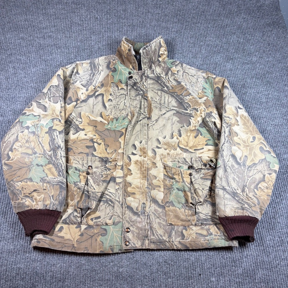 Spartan Jacket‎ Men's M Realtree Advantage Camo Bomber Made in USA Hunting